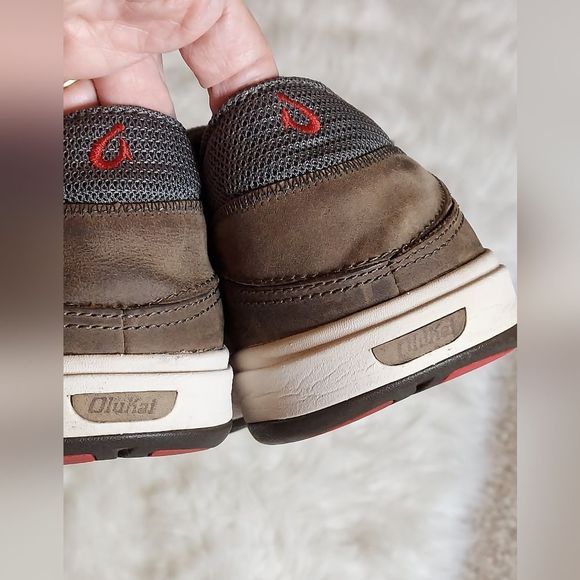 Olukai Makia Lace men's leather & textile Lace-up shoes - Picture 14 of 14